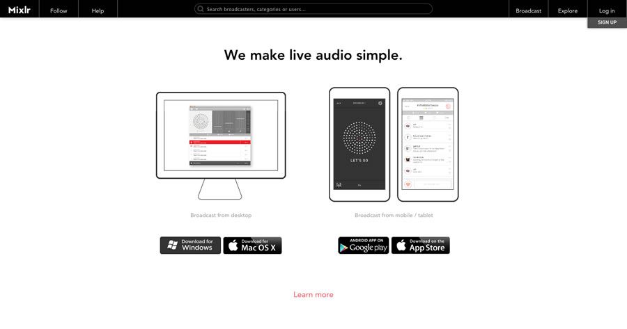 mixlr streaming de audio de calidad para todos